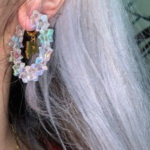 One of a Kind Infinite Star Hoops